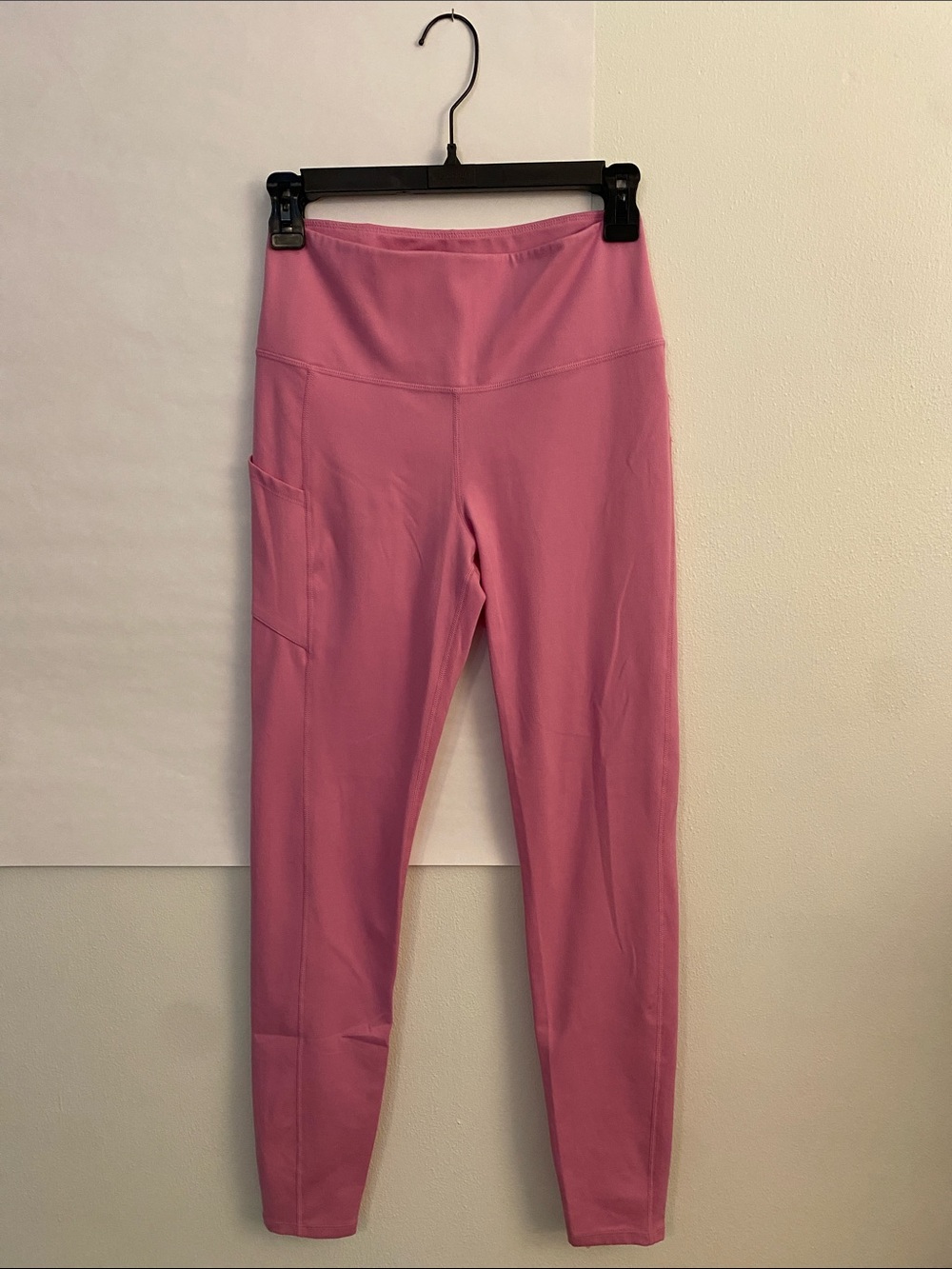 Roxy Pink High-Waist Leggings with Side Pocket
